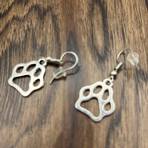 Earrings with Paw Charms Stainless Steel Cute Pet lovers Paws Game-day! Lovers - Picture 8 of 10